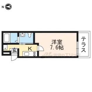 クレア ラ・クーオ【1階】の間取り