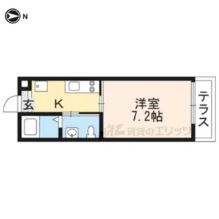 クレア ラ・クーオ【1階】の間取り