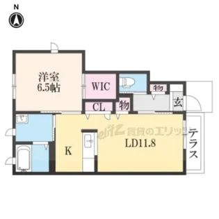 サン メゾン【107号室】の間取り