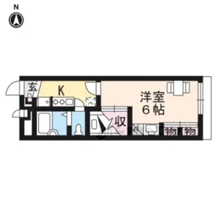 レオパレス眺湖?【201号室】の間取り