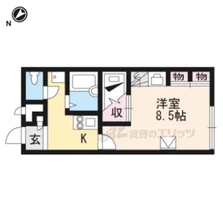 1Kの間取り画像