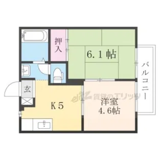 サニーハイツ・サチC【201号室】の間取り