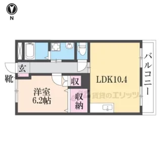フローラルコート【203号室】の間取り