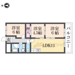 ライゼックス長浜 ?【105号室】の間取り
