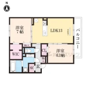 クレメント【3階】の間取り