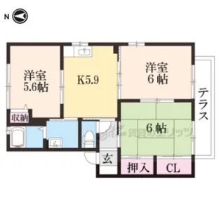 プラウシード?【1階】の間取り
