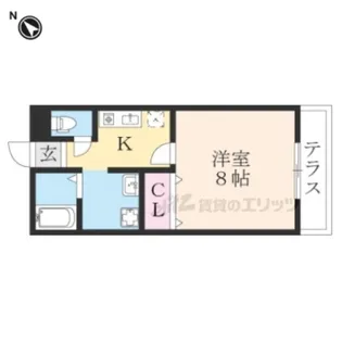 CASA KUMODE【1階】の間取り