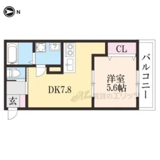 グリスブランシェ【203号室】の間取り