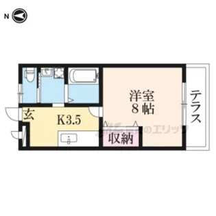 グラシャス【106号室】の間取り