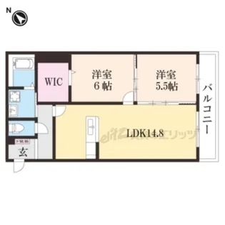 アンソレイエ【3階】の間取り