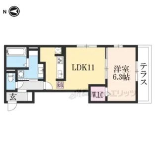 アデウ ドゥーエ【1階】の間取り