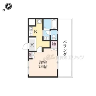 プレザン ブリース【206号室】の間取り
