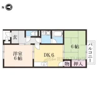 フラワーコーポSAE【2階】の間取り