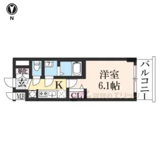 アドバンス京都エーデル【2階】の間取り