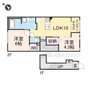 フォンスライズ【205号室】の間取り