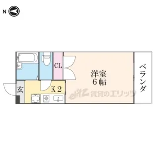 コーポせいらん【106号室】の間取り