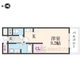 ランド・マーク・円蔵【3階】の間取り