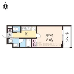 フーガス【305号室】の間取り