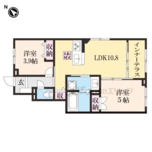 ディモーラ山崎【1階】の間取り