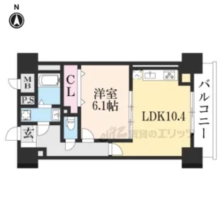 シエラコート【602号室】の間取り