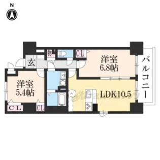 シエラコート【405号室】の間取り