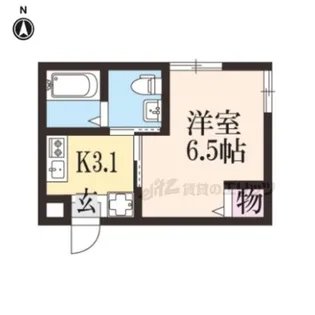 オリエント五条坂【104号室】の間取り