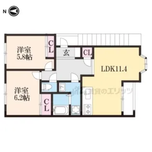 ジョイフルメゾン【2階】の間取り