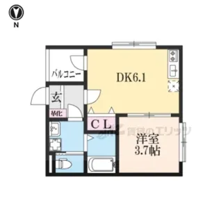 LA LUCE十条【1階】の間取り