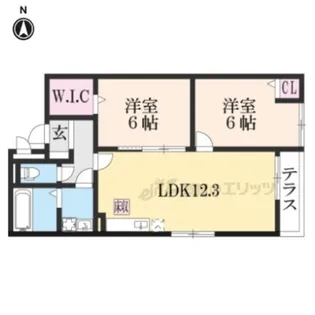 キャッスル桜【1階】の間取り