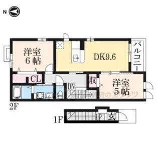 レジデンス愛A【2階】の間取り