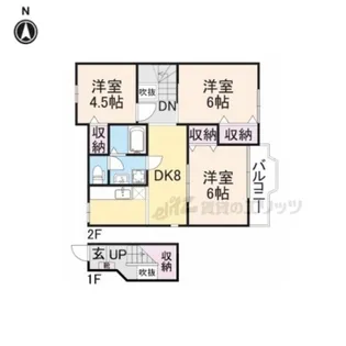 ライジングヒルズ【2階】の間取り