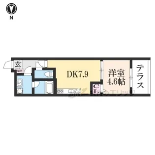 サクシード両替町【103号室】の間取り