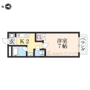 ツイン・ハイツ【211号室】の間取り