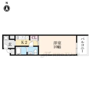 「レガーロ墨染」【3階】の間取り