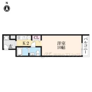 レガーロ墨染【3階】の間取り