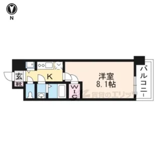 エスリード京都梅小路【1階】の間取り