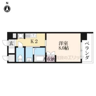 ラグゼナ梅小路京都西【5階】の間取り