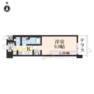 ソルテラス京都洛南【104号室】の間取り