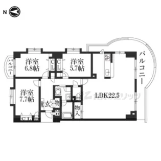 3LDKの間取り画像