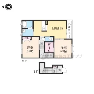 ベル ホープ【205号室】の間取り