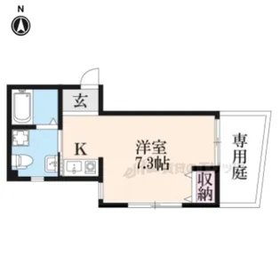 プチベースヤマダ紅梅町【1階】の間取り