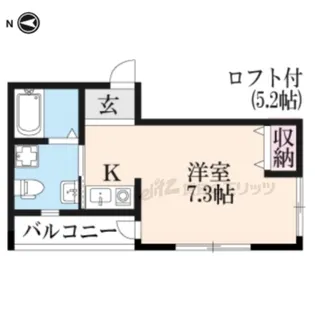 プチベースヤマダ紅梅町【2階】の間取り