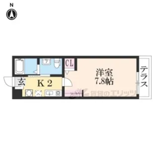 サンクトスコート京都駅北【1階】の間取り