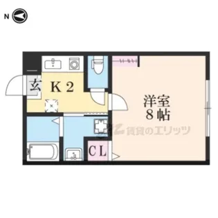 サンクトスコート京都駅北【1階】の間取り