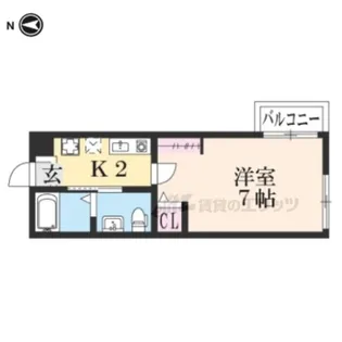 サンクトスコート京都駅北【2階】の間取り