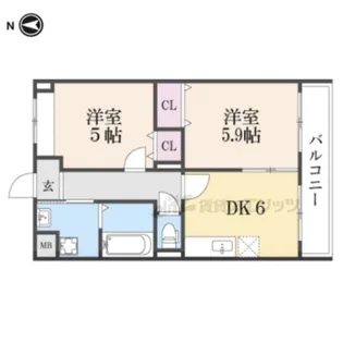 レジデンス・ジャパン3【203号室】の間取り