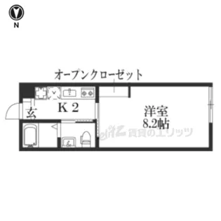 サンクトスコート五条室町【404号室】の間取り