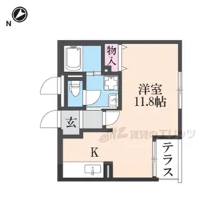 シャトレー六番館【3階】の間取り