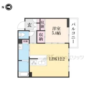 Wisteria【103号室】の間取り