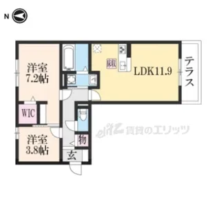 エスポワ鹿草【3階】の間取り